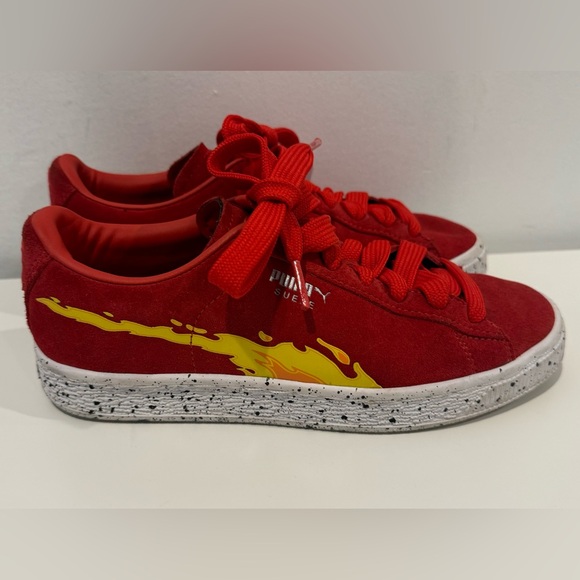 Puma Other - PUMA Patrol X Suede Lace Up  Youth Boys Red Sneakers Casual Shoes
